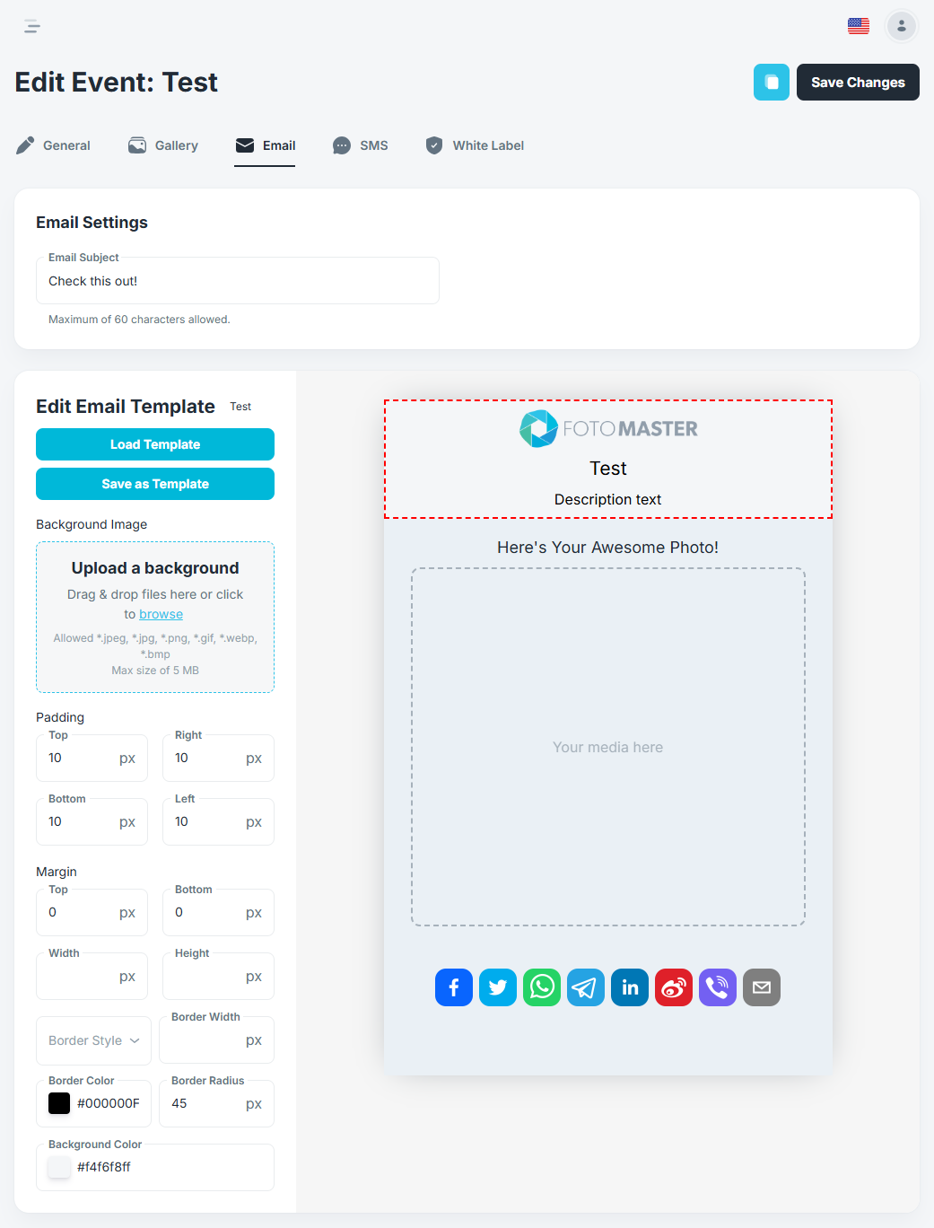 Email Template Editor